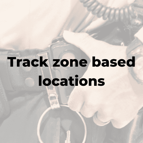 Track zone based locations.