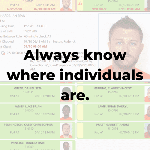 Always know where individuals are.