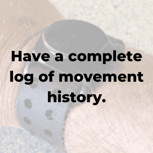 Have a complete log of movement history.