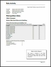 Rule Activity Report Sample