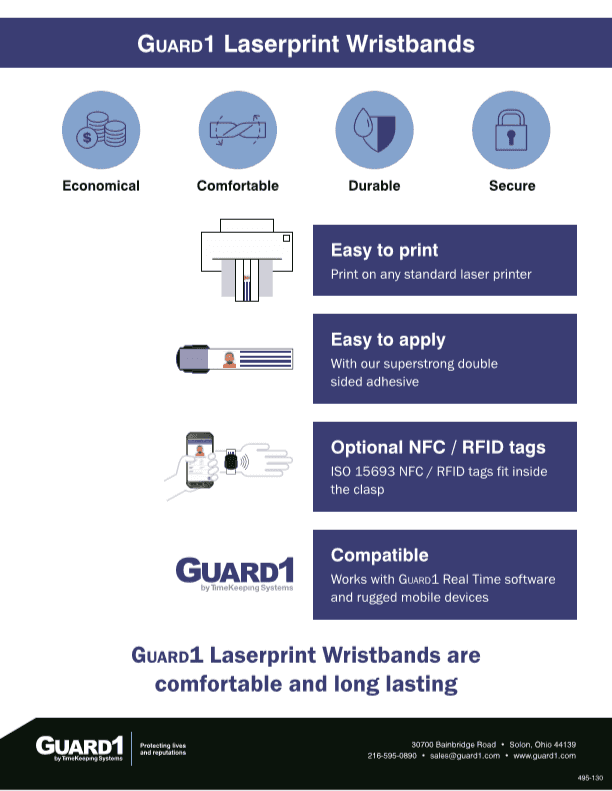 Guard1 LaserPrint Wristbands Brochure