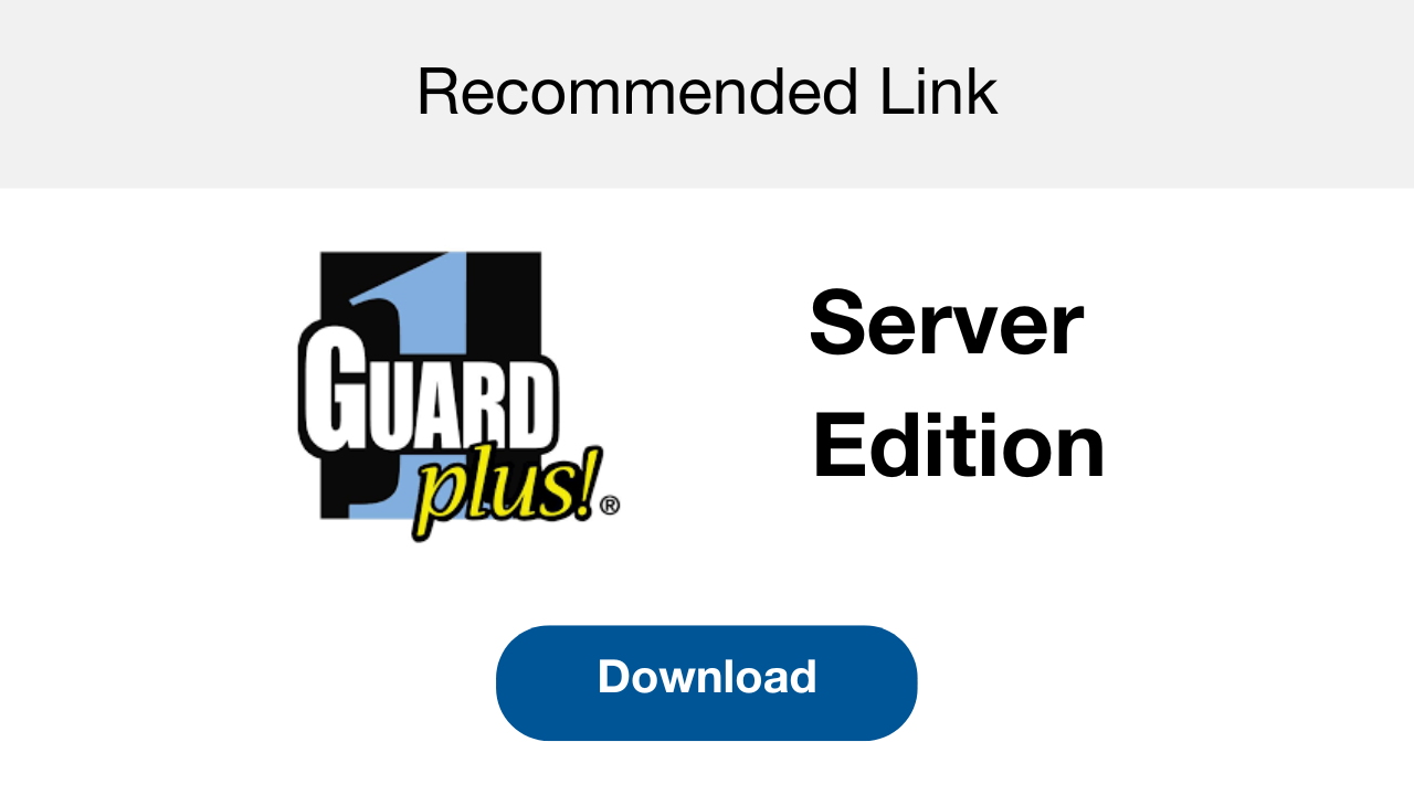 G1+ Server - Recommended